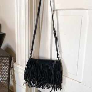 Rebecca Minkoff Finn Suede Fringe Crossbody Bag